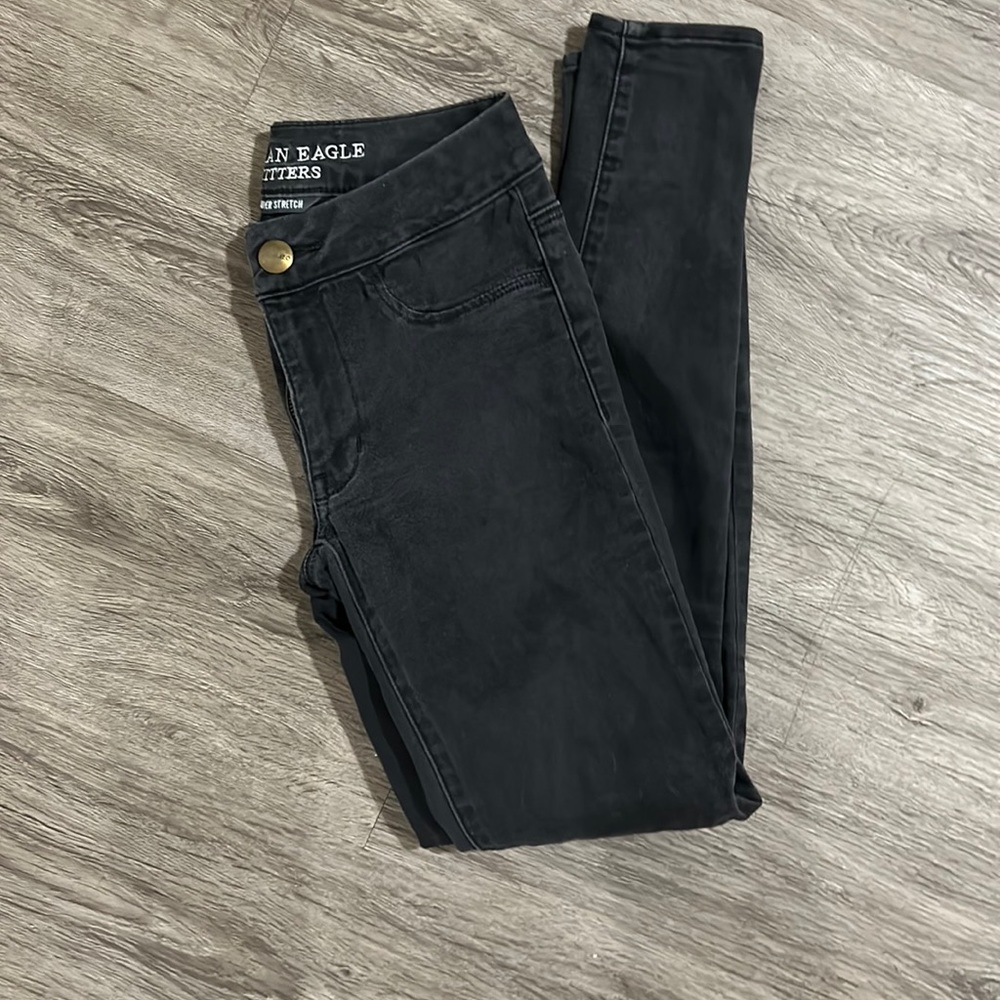 America Eagle super stretch black pant